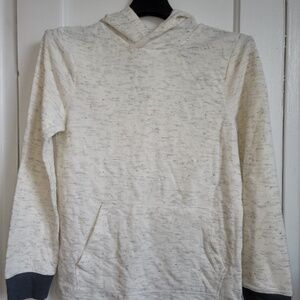 Cat & Jack - Boys Long Sleeve Hoodie Color-Cream Size-12/14